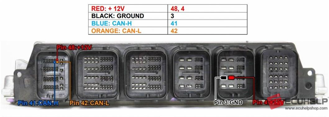 ECUHELP KT200II Read Write BMW MG1CS003 on Bench-02