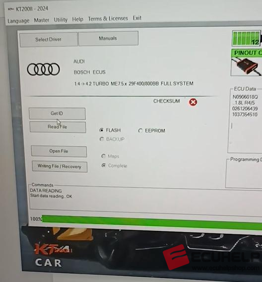 KT200II Read ME7.5 Audi TT 1.8 Petrol in Full System Mode-04