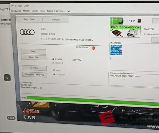 KT200II Read ME7.5 Audi TT 1.8 Petrol in Full System Mode-06