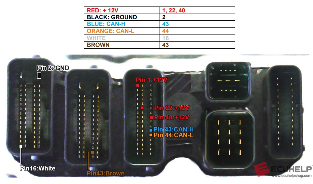 ECUHELP KT200II Read / Write BMW MEVD17.2.5 on Bench-02