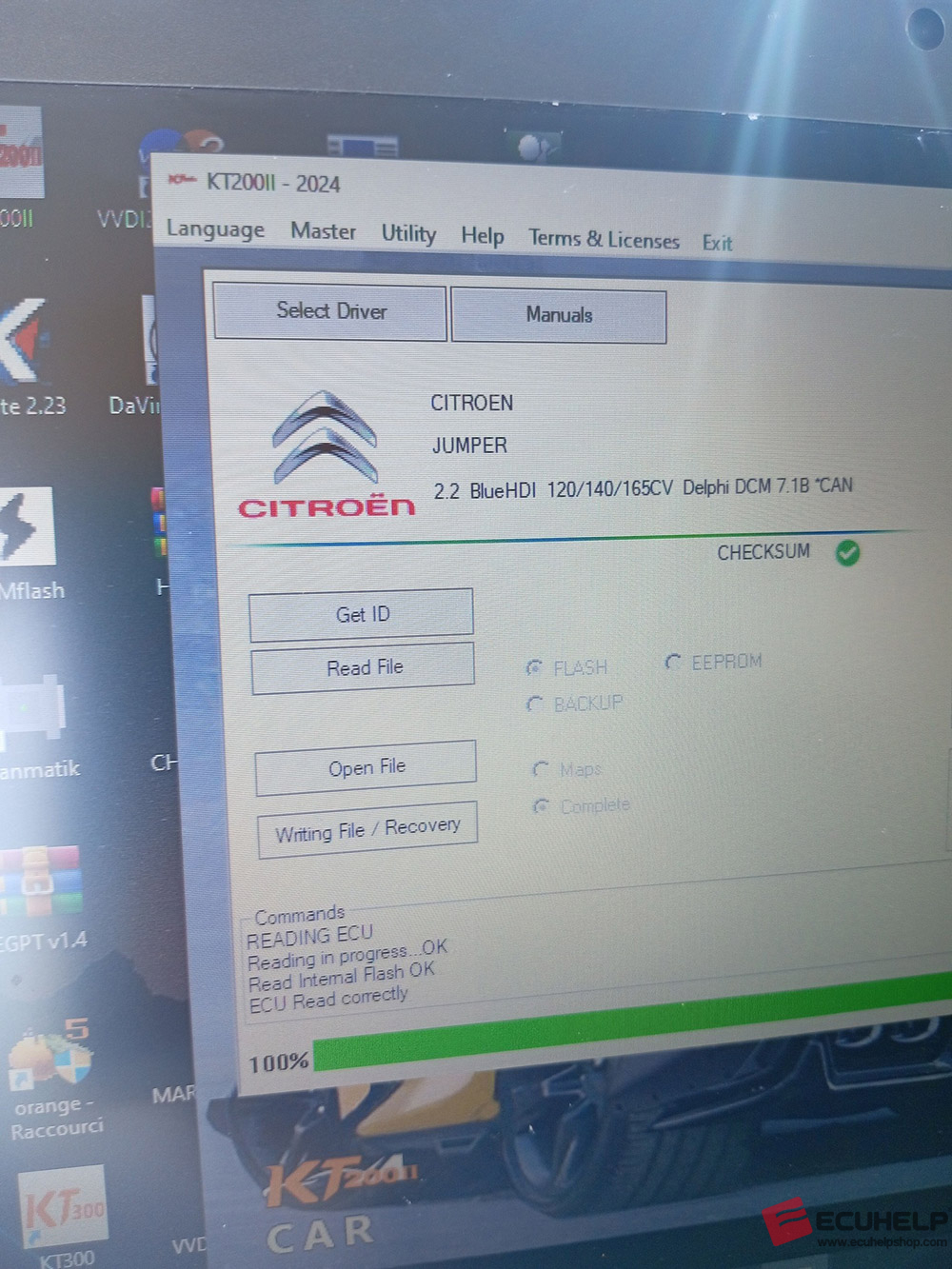 ECUHELP KT200II OBD Read and Write Citroen Jumper 2022 DCM7.1B-02