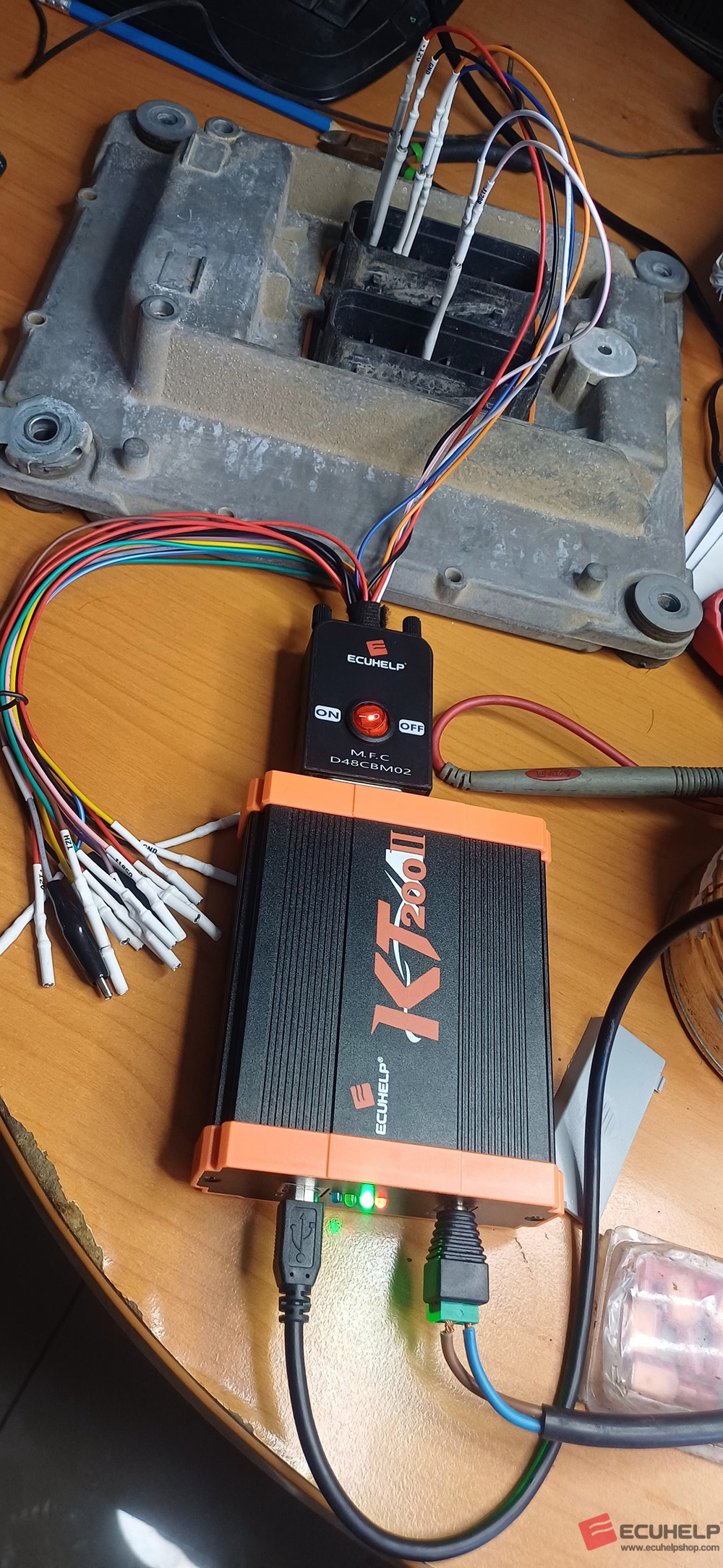 KT200II Read Write Volvo Truck TRW EMS2.2 via Pinout Mode-03