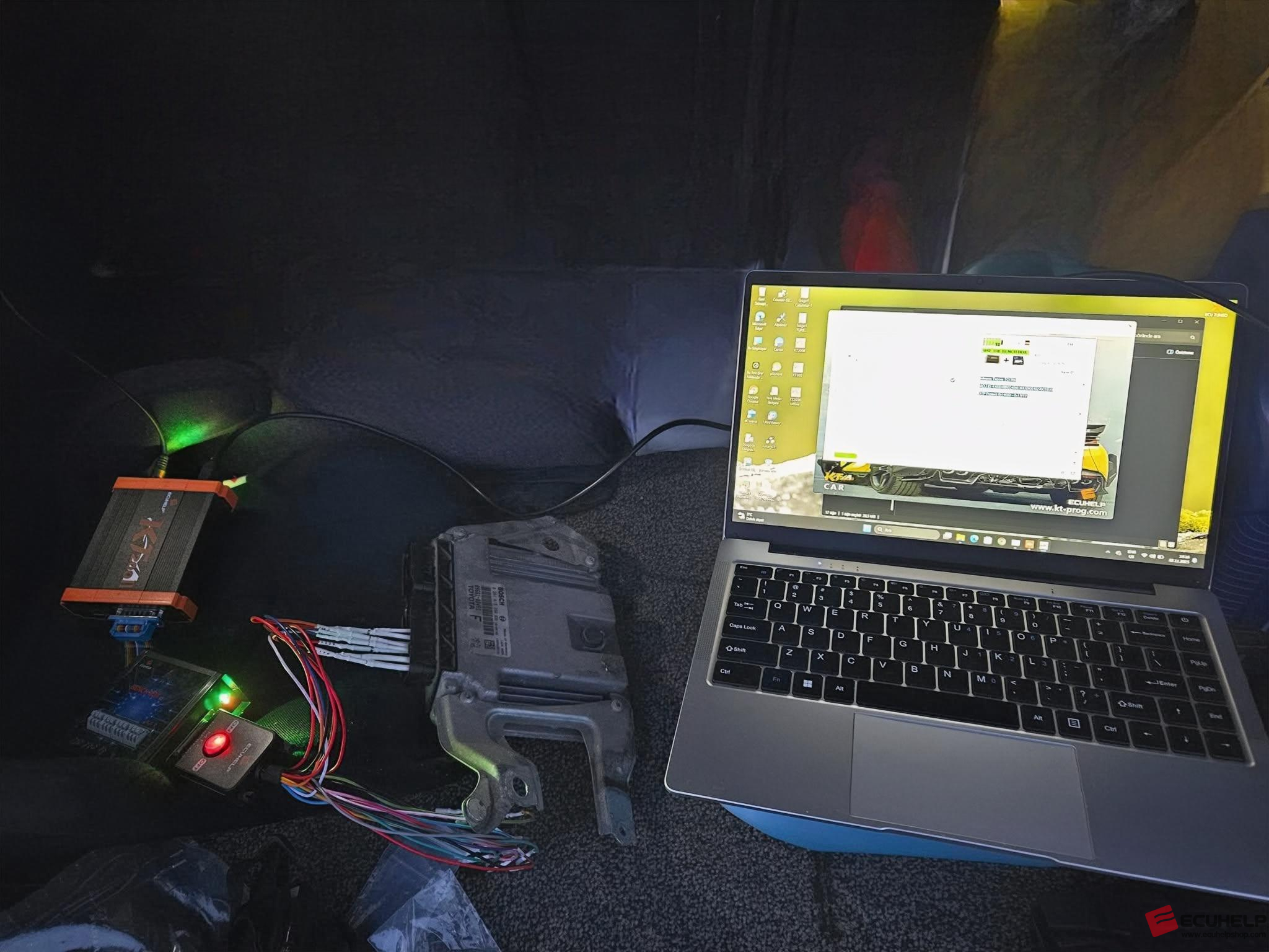 KT200II Bench Read Write Toyota Yaris 2010 1.4 D4D EDC17CP07-04