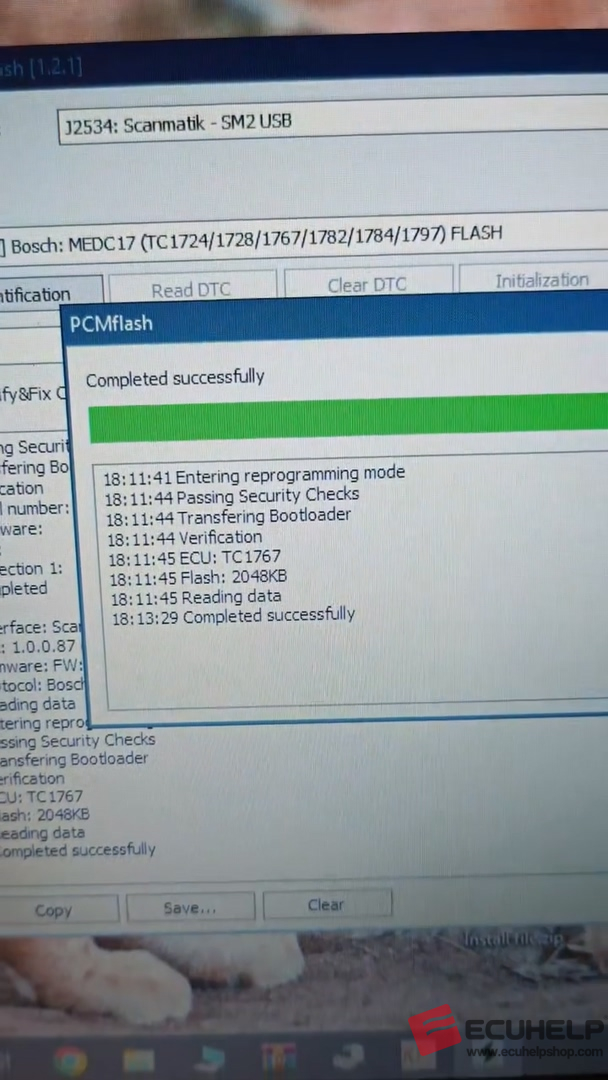 KT200 Plus and PCM read / write edc17c59 on bench-06