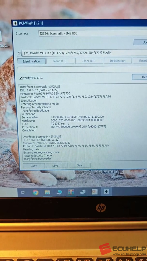 KT200 Plus and PCM read / write edc17c59 on bench-07