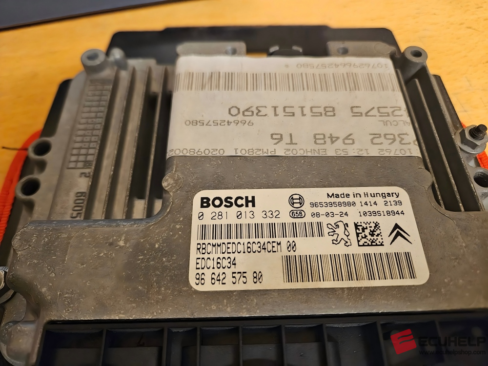 KT200II Bench Read / Write Peugeot 307 2009 1.6 HDI EDC16C34-01