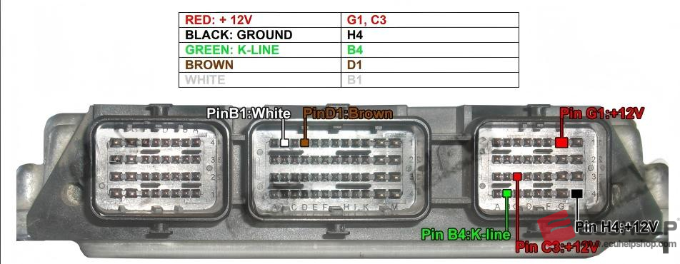 KT200II Bench Read / Write Peugeot 307 2009 1.6 HDI EDC16C34-02