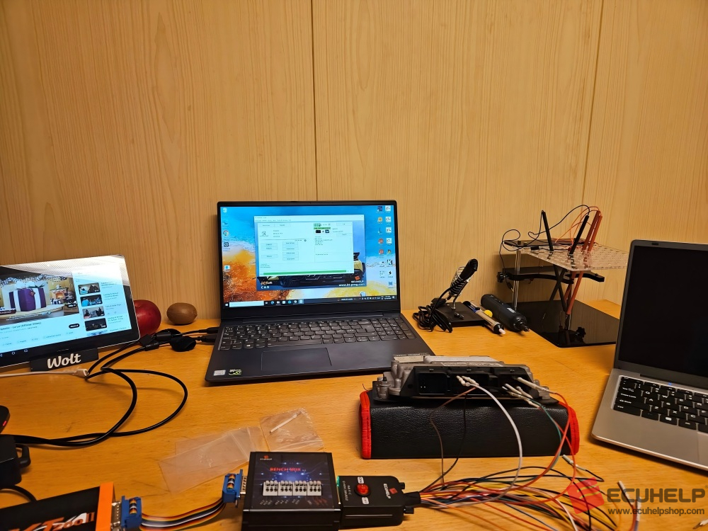 KT200II Bench Read / Write Peugeot 307 2009 1.6 HDI EDC16C34-04