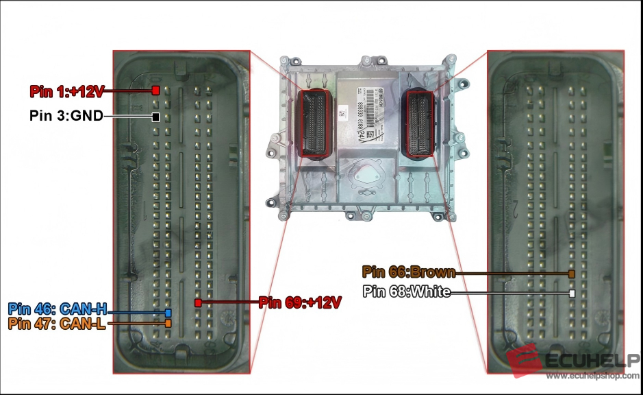KT200II Read Write Case 521g Edc17cv41 TC1797 on Bench-03