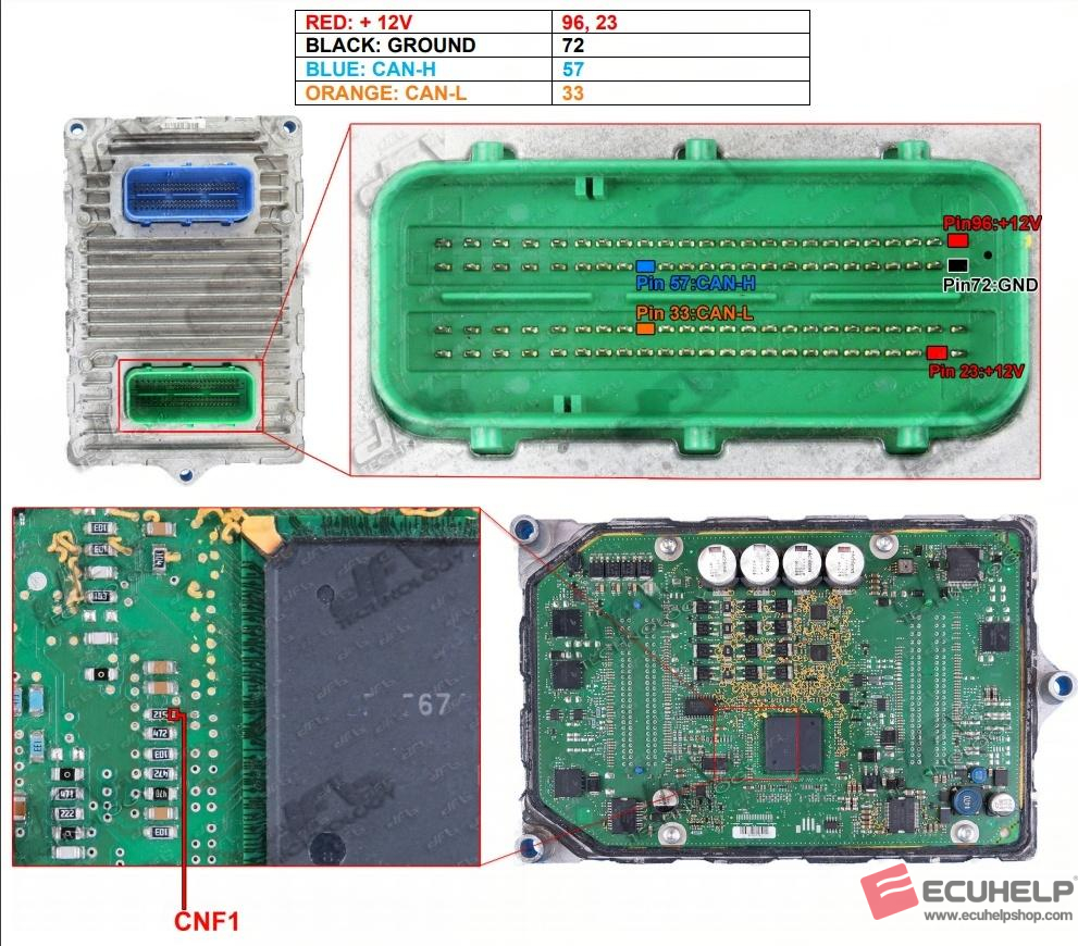 KT200II Read and Write Chrysler Continental GPEC3 Boot Mode-02