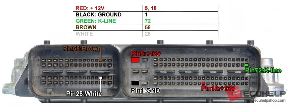 ECUHELP KT200II Read Write EDC16U1 VW Touareg 5.0 TDI V10-01