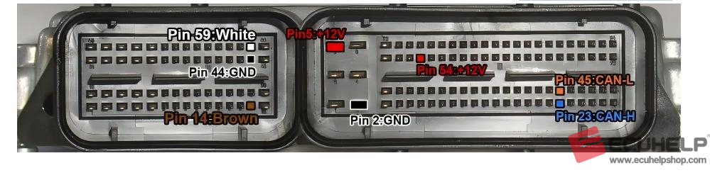 ECUHELP KT200II Read Write Jeep Edc17c49 on Bench-04