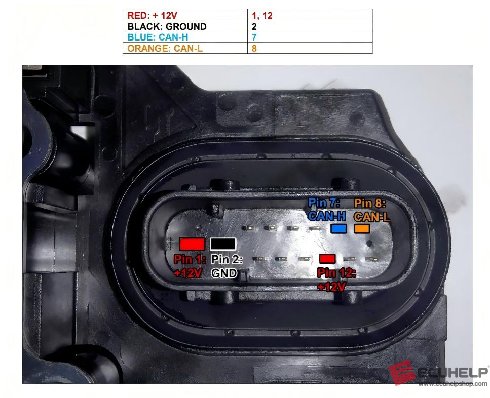 ECUHELP KT200II Read Write TCM Chevrolet 6T30 Pinout Mode-02