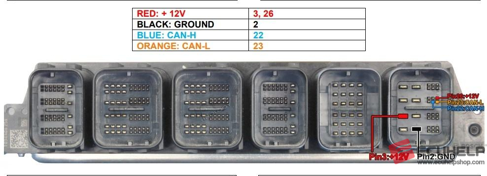 ECUHELP KT200II Read Write Mercedes md1cp001 on Bench-01