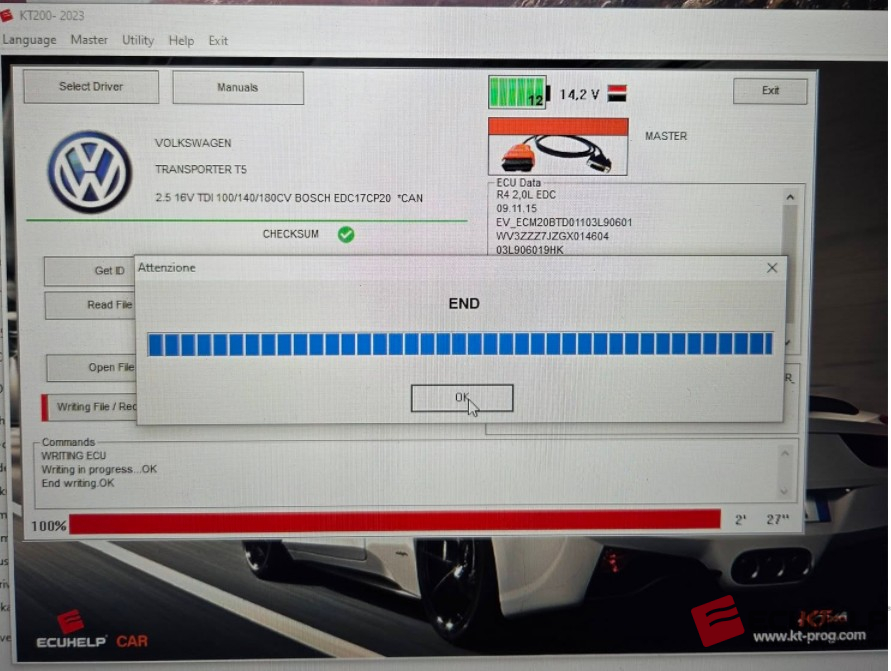 ECUHELP KT200 VR OBD Read & Write VW Bosch EDC17CP20-02