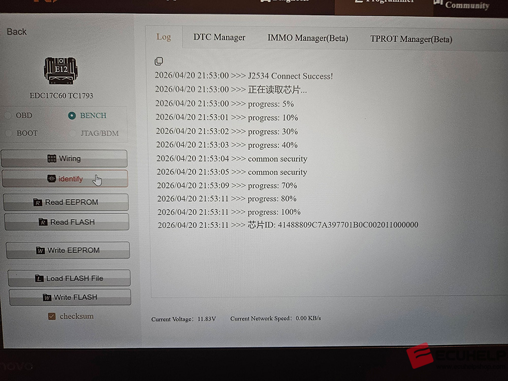 ECUHELP KT200 Plus Read Write Peugeot 2018 EDC17C60 -04