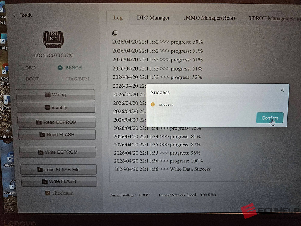 ECUHELP KT200 Plus Read Write Peugeot 2018 EDC17C60-05