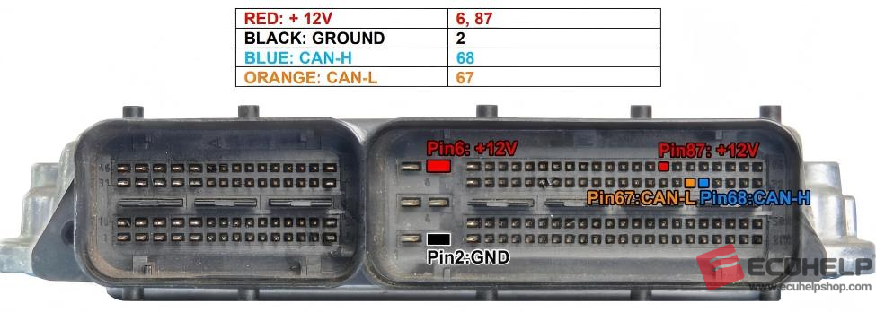 ECUHELP KT200II Bench Read/Write VW Golf 7.5 MG1CS011 (SPC5777)-02