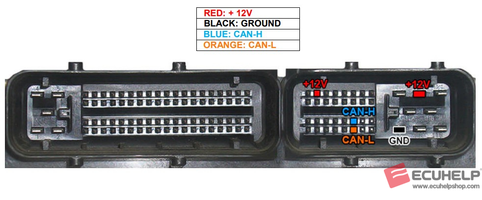 ECUHELP KT200II 2026 Read Write Mitsubishi Denso 4M41 Pinout Mode-02