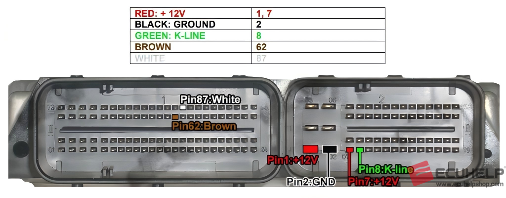 ECUHELP KT200II 2026 Read and Write BMW edc16cp35 on bench-02