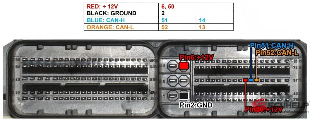 ECUHELP KT200II Read Write Audi MD1CS004 on Bench-01