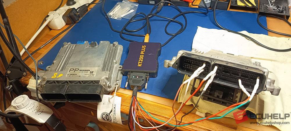 ECUHELP KT 200 Plus Clone Nissan edc16cp42 on Bench-04