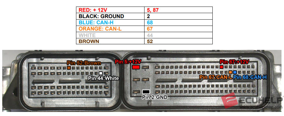 ECUHELP KT200 Read and Write VW Golf 6 EDC17C46 on Bench-01