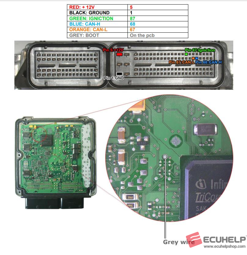 ECUHELP KT200II 2026 Read/Write VW edc17cp14 Boot Mode-02