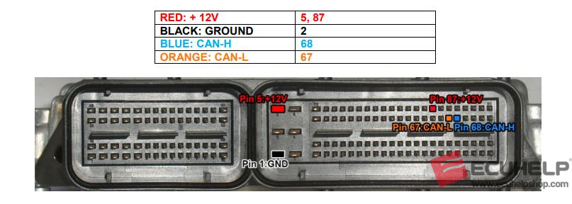 ECUHELP KT200II 2026 Read/Write VW edc17cp14 Boot Mode-06