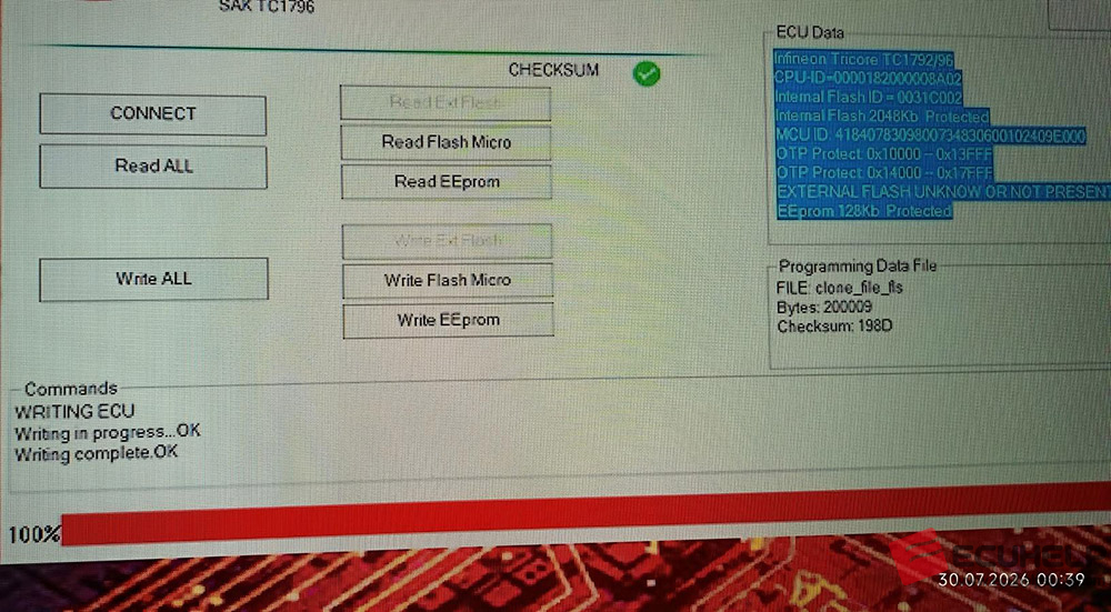 ECUHELP KT200II 2026 Read/Write VW edc17cp14 Boot Mode-08