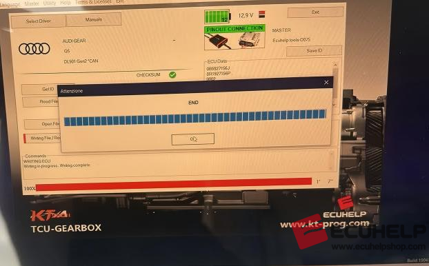 ECUHELP KT200II Read/Write Audi DL501 Gen.2 Pinout Mode-01