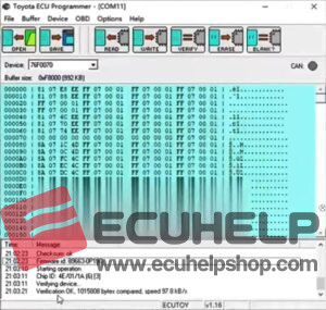 Toyota Lexus ECU Flasher Download, Install, read write Denso 76F0070