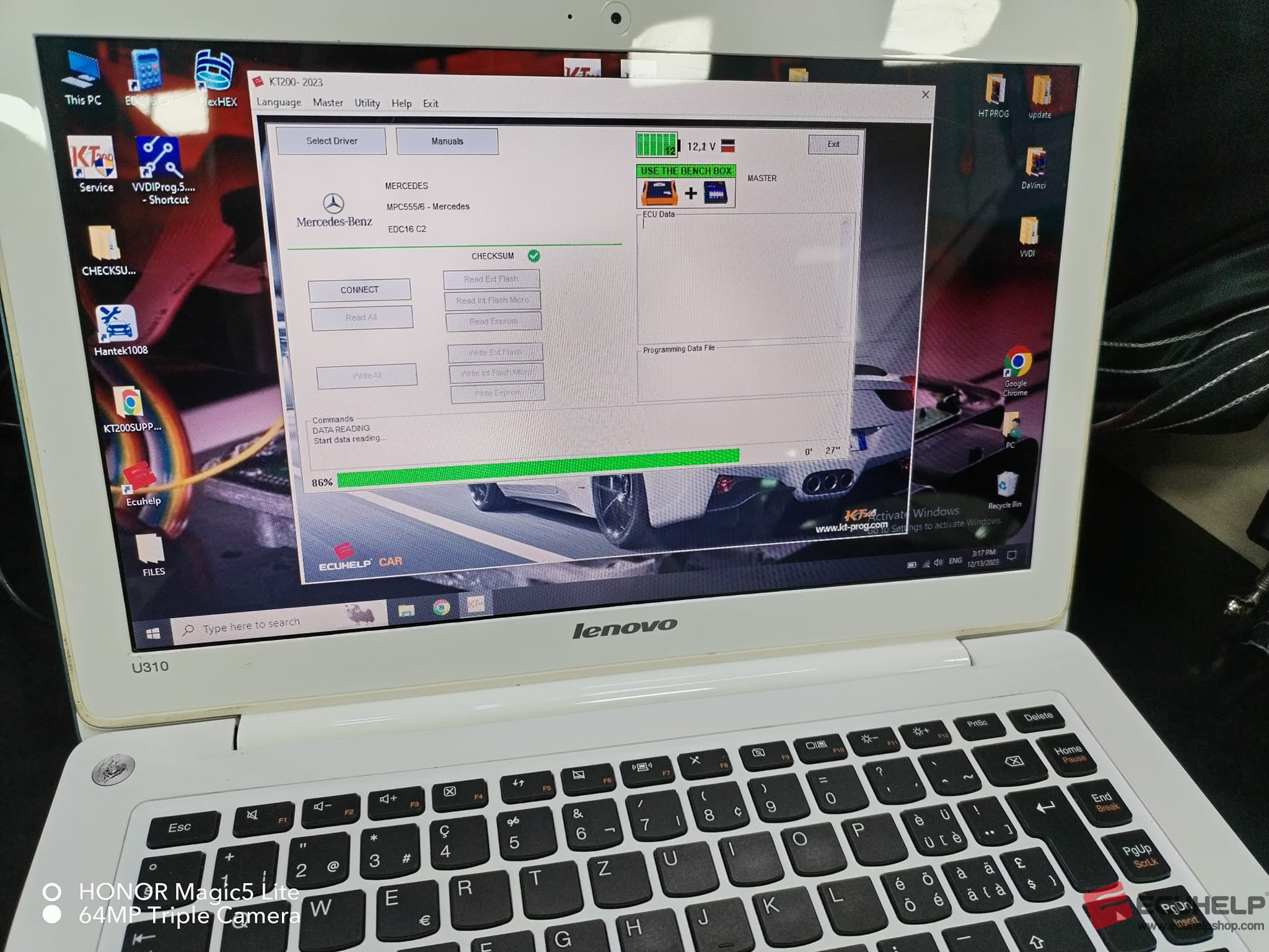 ECUHELP KT200 Read and Write Mercedes Bosch EDC16 C2